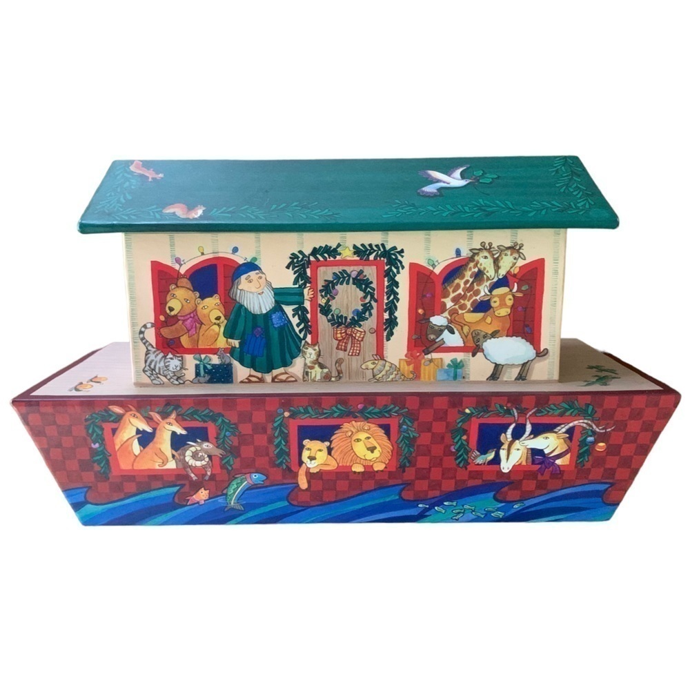 Hallmark Vintage Noah's Ark Christmas
Card Holder Cardboard 13.5 × 6 × 8